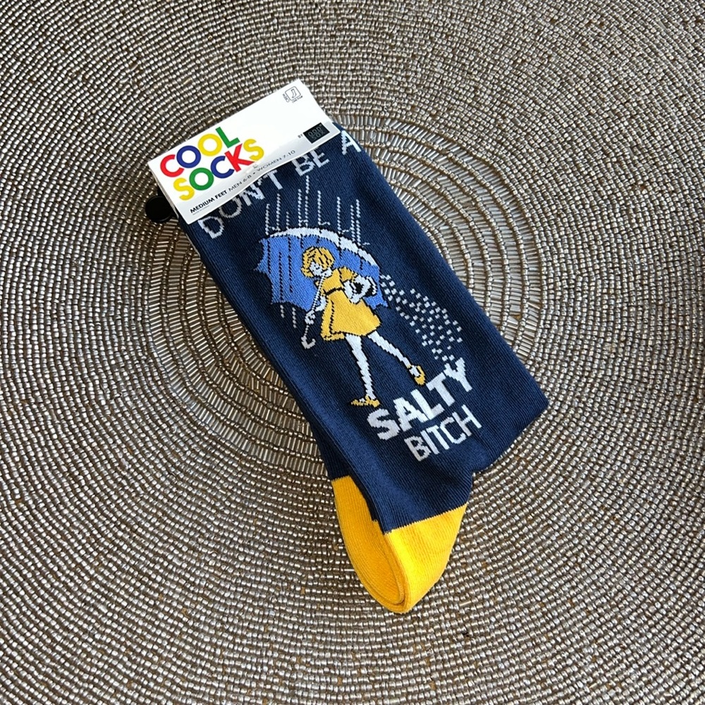 Cool Socks by Odd Sox; “Don’t be a Salty B!tch” size M6-8; W7-10; NWT
